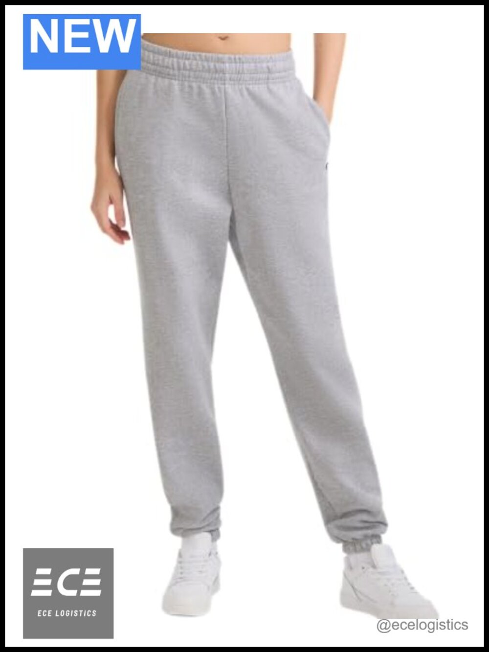 Champion Powerblend Fleece Cinched Bottom Sweatpants Oversized Fit Midweight
